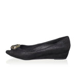 Sonet Demi Wedge Flat, Black(Women) - SHOE NV