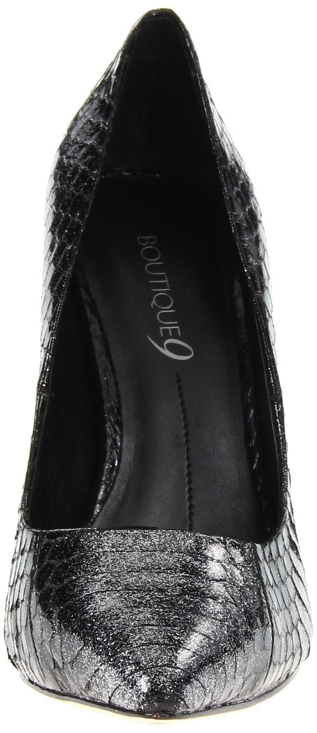 Justine Snake Platform Silver Pump  (Women) - SHOE NV