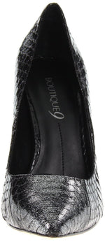Justine Snake Platform Silver Pump  (Women) - SHOE NV