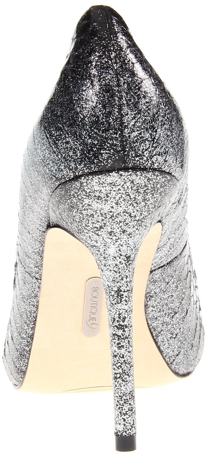 Justine Snake Platform Silver Pump  (Women) - SHOE NV
