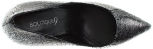 Justine Snake Platform Silver Pump  (Women) - SHOE NV