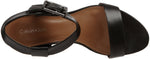 Nikole Wedge Sandal,Black (Women) - SHOE NV